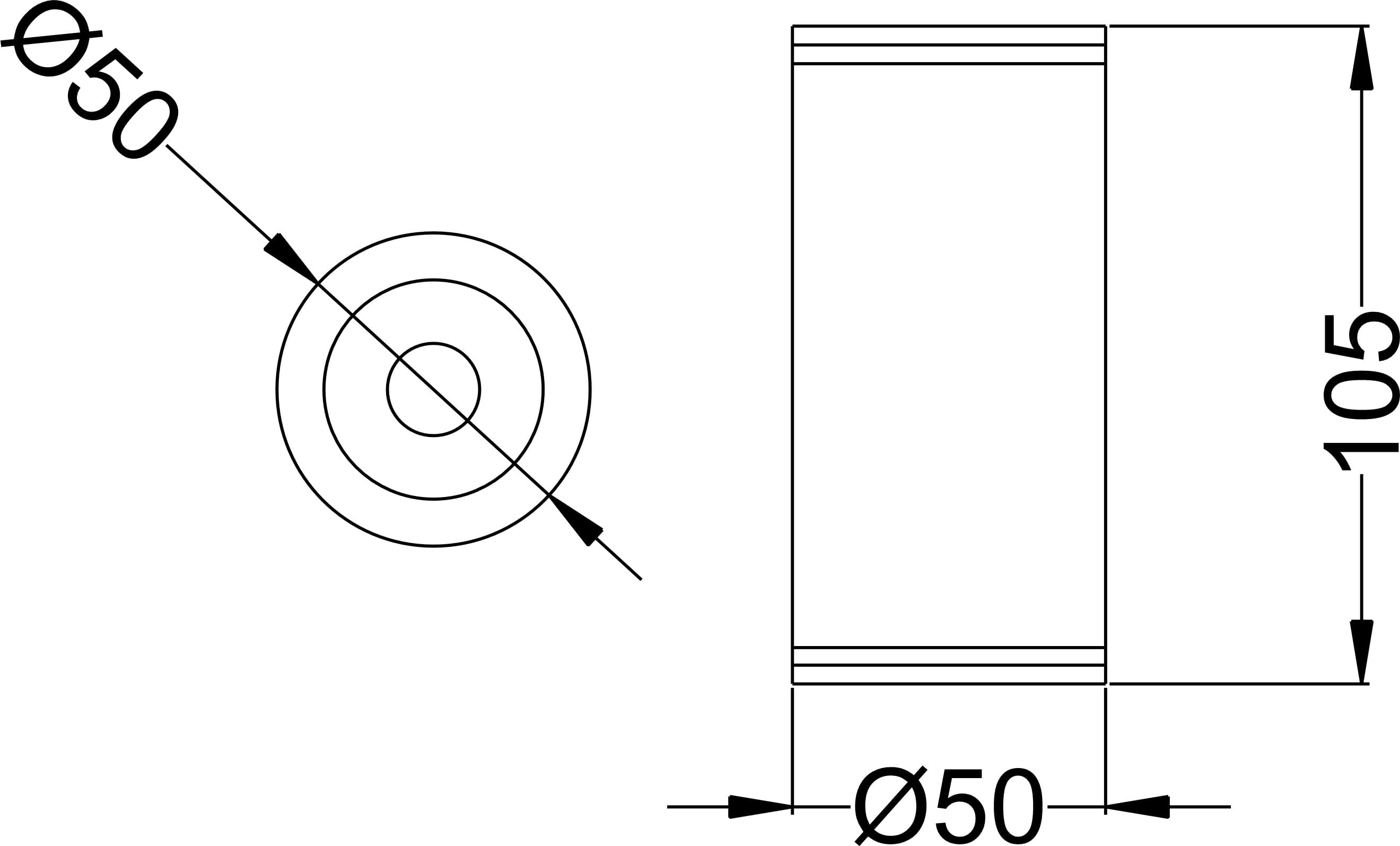 AQUA SURFACE 5 dimensions drawing