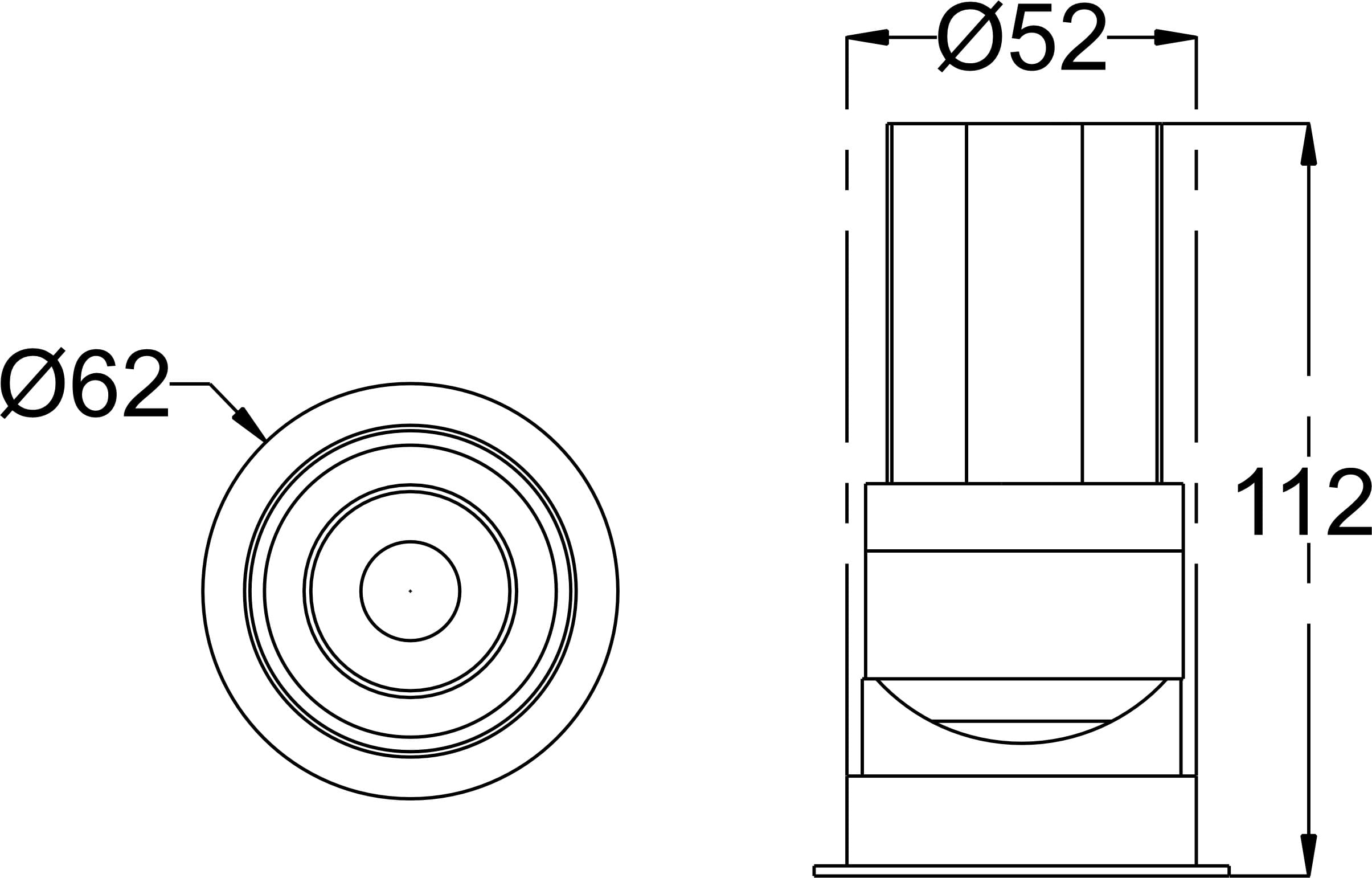 Linz 18 dimension drawing with sizes in mm