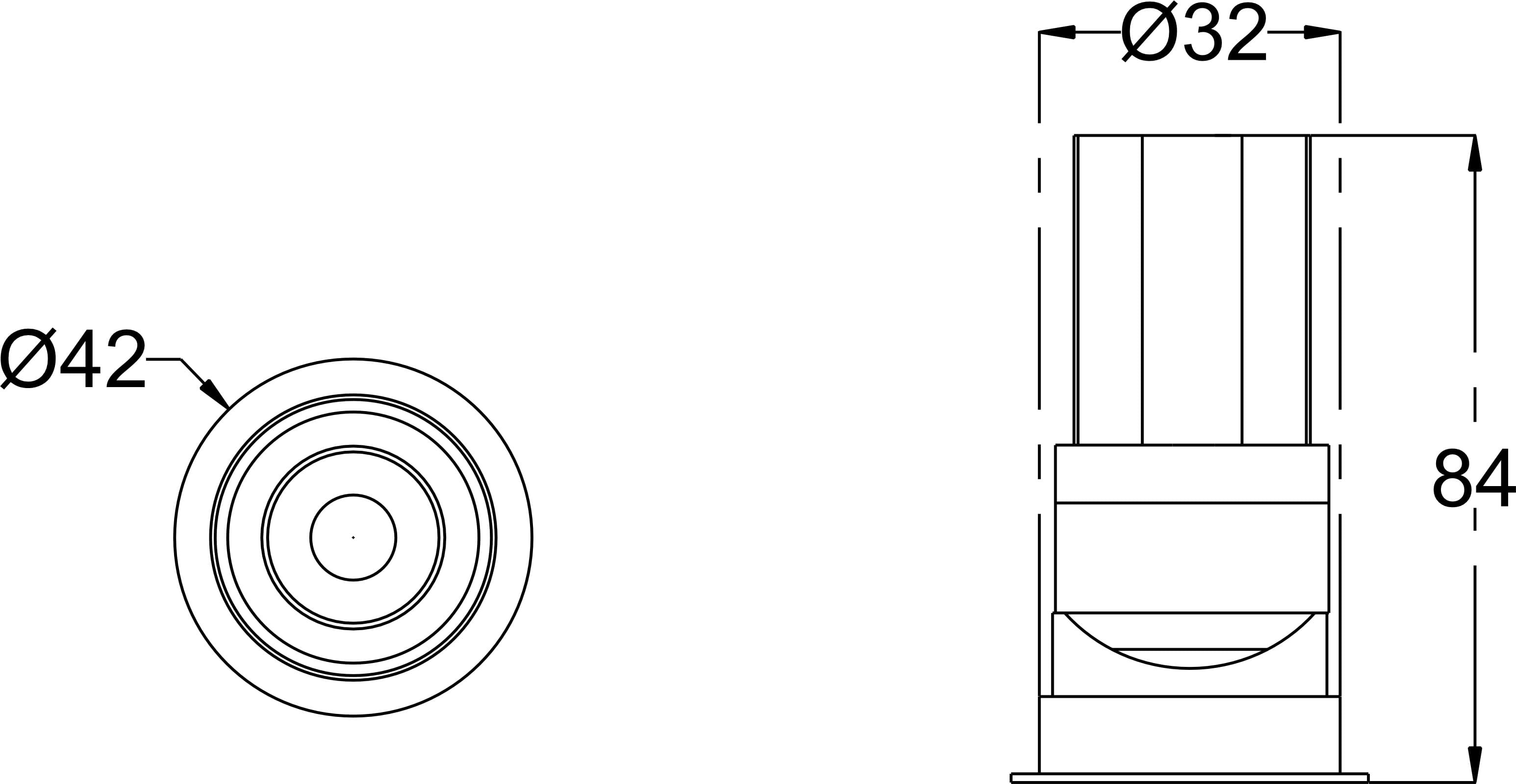 Linz 7 dimension drawing with sizes in mm