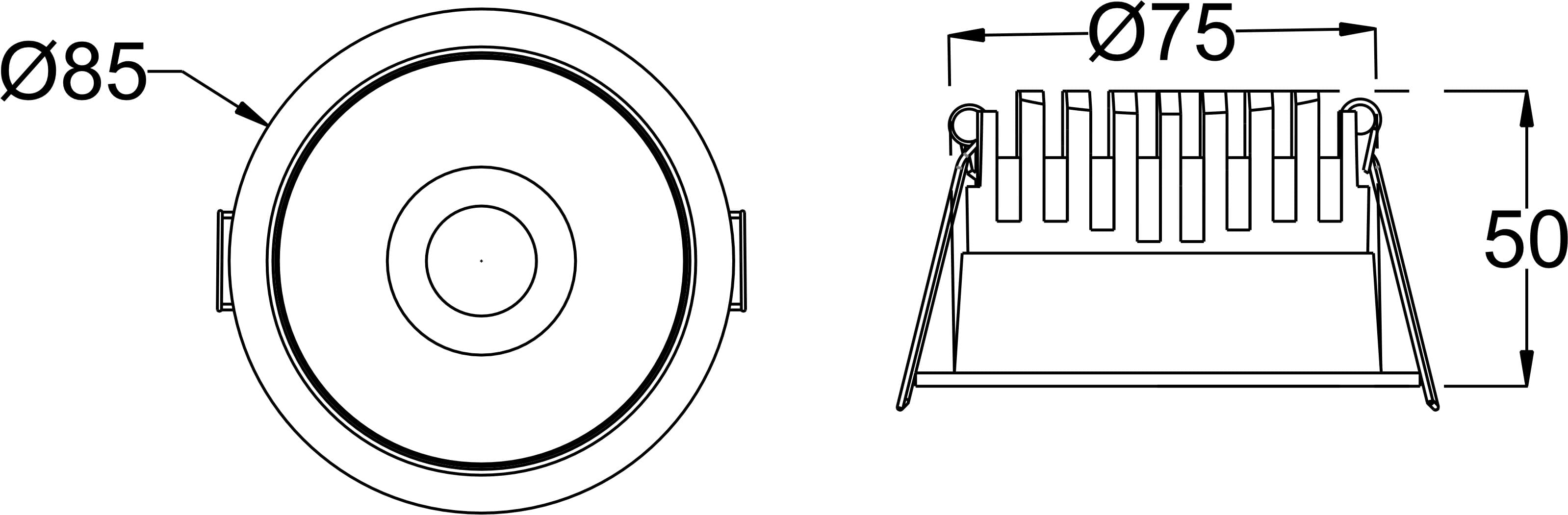 Swift 12 dimension drawing with sizes in mm